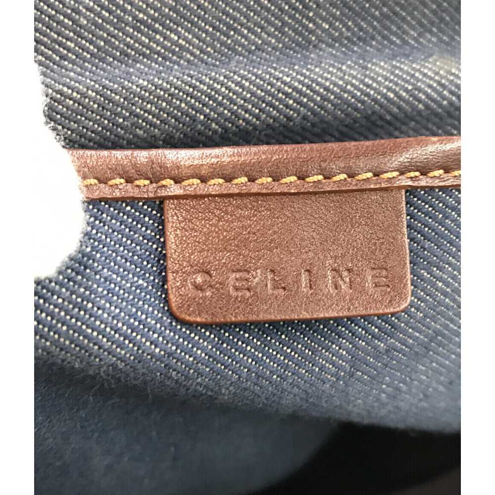 Celine Boogie Bag blue denim brown leather trim - Picture 4 of 6
